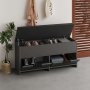 HANAH HOME Cipelarnik Cove Shoe Bench Anthracite - slika 3