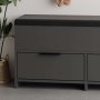 HANAH HOME Cipelarnik Cove Shoe Bench Anthracite - slika 4