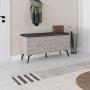 HANAH HOME Cipelarnik Dune Bench Light Mocha - slika 2
