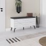 HANAH HOME Cipelarnik Dune Bench White - slika 2