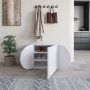 HANAH HOME Cipelarnik Pozy Shoe Bench White - slika 2