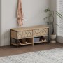 HANAH HOME Cipelarnik Inola Shoe Bench Sapphire Oak - slika 2