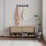 HANAH HOME Cipelarnik Inola Shoe Bench Sapphire Oak - slika 1