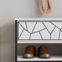 HANAH HOME Cipelarnik Inola Shoe Bench White - slika 4