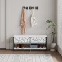 HANAH HOME Cipelarnik Inola Shoe Bench White - slika 1