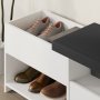 HANAH HOME Cipelarnik Filux Bench White - slika 5