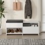 HANAH HOME Cipelarnik Filux Bench White - slika 1