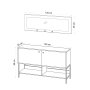 HANAH HOME Cipelarnik Blass Sapphire Oak - slika 5