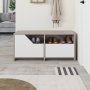 HANAH HOME Cipelarnik Nexus Shoe Cabinet Light Mocha White - slika 2