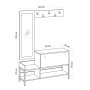 HANAH HOME Cipelarnik sa čivilukom Nonso Carrara Marble - slika 3