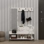 HANAH HOME Cipelarnik sa čivilukom Nonso Carrara Marble - slika 1