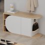HANAH HOME Cipelarnik Nova Shoe Bench Oak White - slika 4