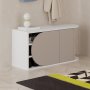 HANAH HOME Cipelarnik Nova Shoe Bench White Light Mocha - slika 2