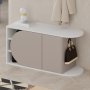 HANAH HOME Cipelarnik Nova Shoe Bench White Light Mocha - slika 4