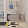 HANAH HOME Cipelarnik Nova Shoe Bench White Light Mocha - slika 1