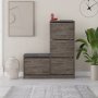 HANAH HOME Cipelarnik Dude Dark Brown - slika 3