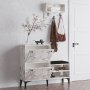 HANAH HOME Cipelarnik sa čivilukom Bred Carrara Marble - slika 3