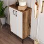 HANAH HOME Cipelarnik Prag Walnut White - slika 4