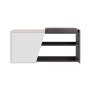 HANAH HOME Cipelarnik Fiona Bench Anthracite White - slika 3