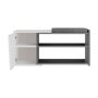 HANAH HOME Cipelarnik Fiona Bench Anthracite White - slika 4
