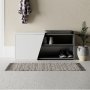HANAH HOME Cipelarnik Fiona Bench Anthracite White - slika 1