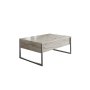 HANAH HOME Sto za dnevnu sobu Luxe Travertine Silver - slika 1