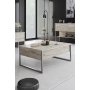 HANAH HOME Sto za dnevnu sobu Luxe Travertine Silver - slika 2