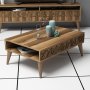 HANAH HOME Sto za dnevnu sobu Line Walnut - slika 1