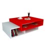 HANAH HOME Sto za dnevnu sobu Tab White Red - slika 3
