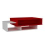 HANAH HOME Sto za dnevnu sobu Tab White Red - slika 1