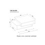 HANAH HOME Sto za dnevnu sobu Tab White Red - slika 4