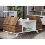 HANAH HOME Sto za dnevnu sobu Eriberto White Walnut - slika 3