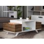 HANAH HOME Sto za dnevnu sobu Eriberto White Walnut - slika 2