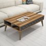 HANAH HOME Sto za dnevnu sobu City Walnut Chalcedony - slika 2