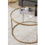 HANAH HOME Sto za dnevnu sobu Berlin Gold - slika 4