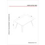 HANAH HOME Sto za dnevnu sobu Deren Walnut - slika 3