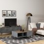 HANAH HOME Sto za dnevnu sobu Draw Anthracite - slika 3