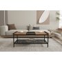 HANAH HOME Sto za dnevnu sobu Mata Atlantic Pine Black - slika 3