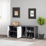 HANAH HOME Cipelarnik Sarandon Anthracite White - slika 2