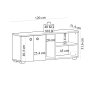 HANAH HOME Cipelarnik Sarandon Anthracite White - slika 5