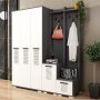 HANAH HOME Ormar za hodnik Asimo Ced Anthracite White - slika 2