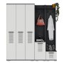 HANAH HOME Ormar za hodnik Asimo Ced Anthracite White - slika 3