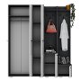 HANAH HOME Ormar za hodnik Asimo Ced Anthracite White - slika 5