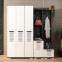 HANAH HOME Ormar za hodnik Asimo Ced Anthracite White - slika 1