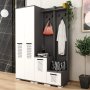 HANAH HOME Ormar za hodnik Asimo Deb Anthracite White - slika 2
