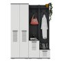 HANAH HOME Ormar za hodnik Asimo Deb Anthracite White - slika 3