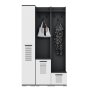 HANAH HOME Ormar za hodnik Asimo Ade Anthracite White - slika 3