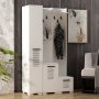 HANAH HOME Ormar za hodnik Asimo Ade White - slika 2