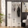 HANAH HOME Ormar za hodnik Asimo Ade White - slika 1