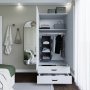 HANAH HOME Ormar Yaman 1600 042 White - slika 5